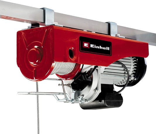 Einhell TC-EH 1000 Argano elettrico (230 V, 50 Hz, 1600 W, portata senza rullo guida 500 kg, portata con rullo guida 999 kg, cavo 18 m)