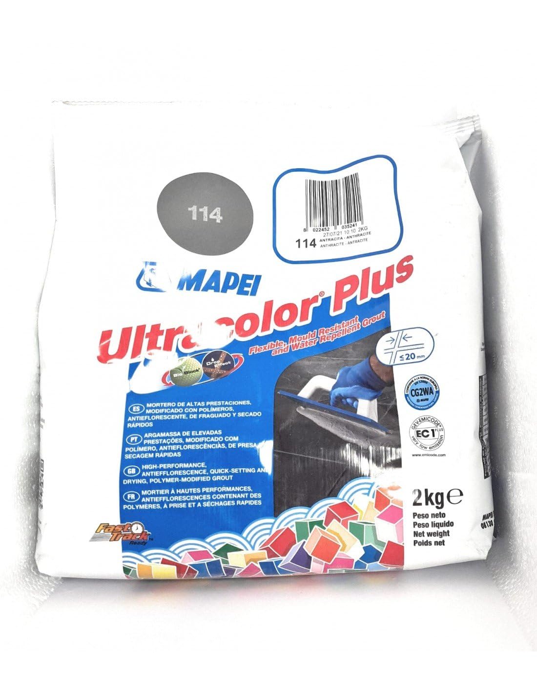 Mapei 114 UltraColor Plus Antracite Malta 2kg