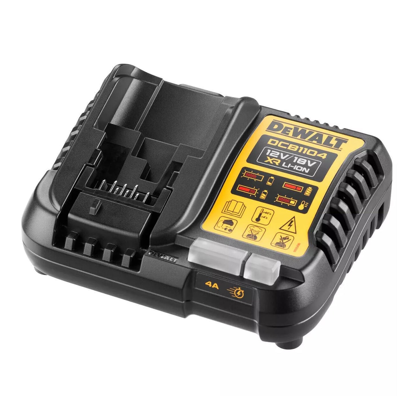 DEWALT B DCB184 XR - Batteria agli ioni di litio, 5,0 Ah, 18 V, confezione doppia + caricabatterie DCB115, colore: Giallo