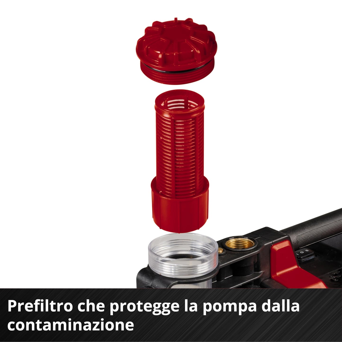 Einhell Pompa da giardino a batteria AQUINNA 36/38 F LED Power X-Change (36 V, max. 3800 l/h, portata max. 37 m, ECO/Boost, prefiltro, protezione da sovraccarico e antigelo, senza batteria)