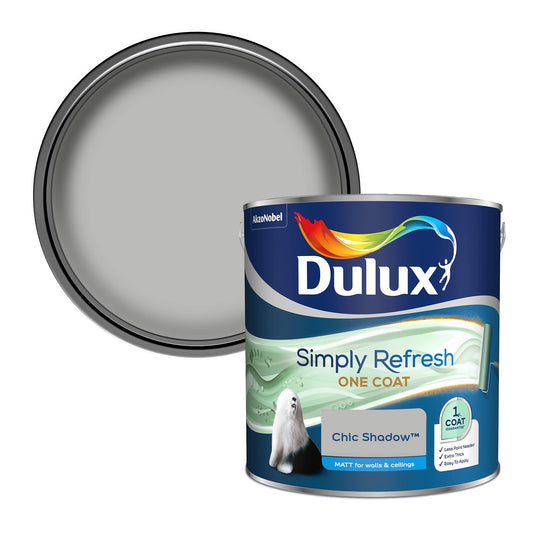 Dulux Simply Refresh 5382894 Vernice a emulsione opaca Chic Shadow, 2,5 l