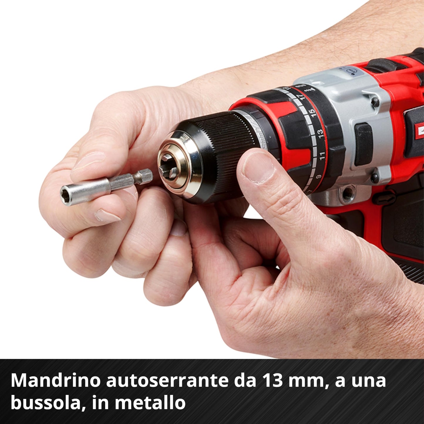 Einhell Professional trapano a percussione a batteria TP-CD 18/80 Li BL-Solo Power X-Change (18 V, Brushless, 80 Nm, funzione percussione, 2 velocità, mandrino 13 mm, senza batteria)