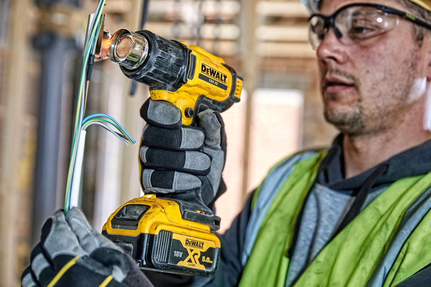 DEWALT Pistola termica XR 18V 2 regolazioni di temperatura, DCE530N-XJ