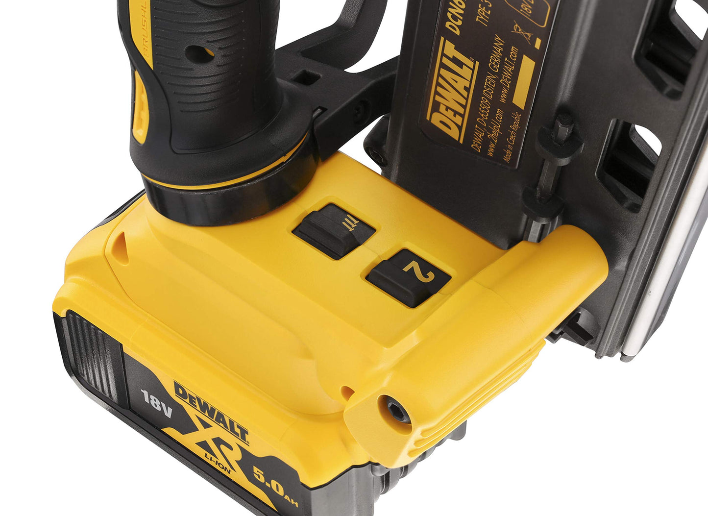 DeWalt DCN692P2-QW DCN692P2-QW-Clavadora de estructuras sin escobillas XR 18V