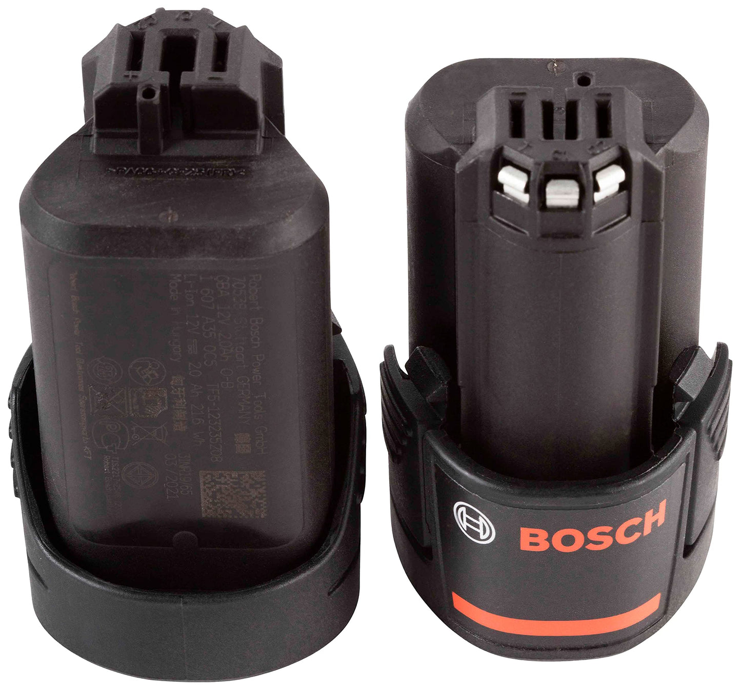 Bosch Professional 12V System Battery Set (2x2.0Ah batteria + caricatore GAL 12V-40 C132, in scatola)