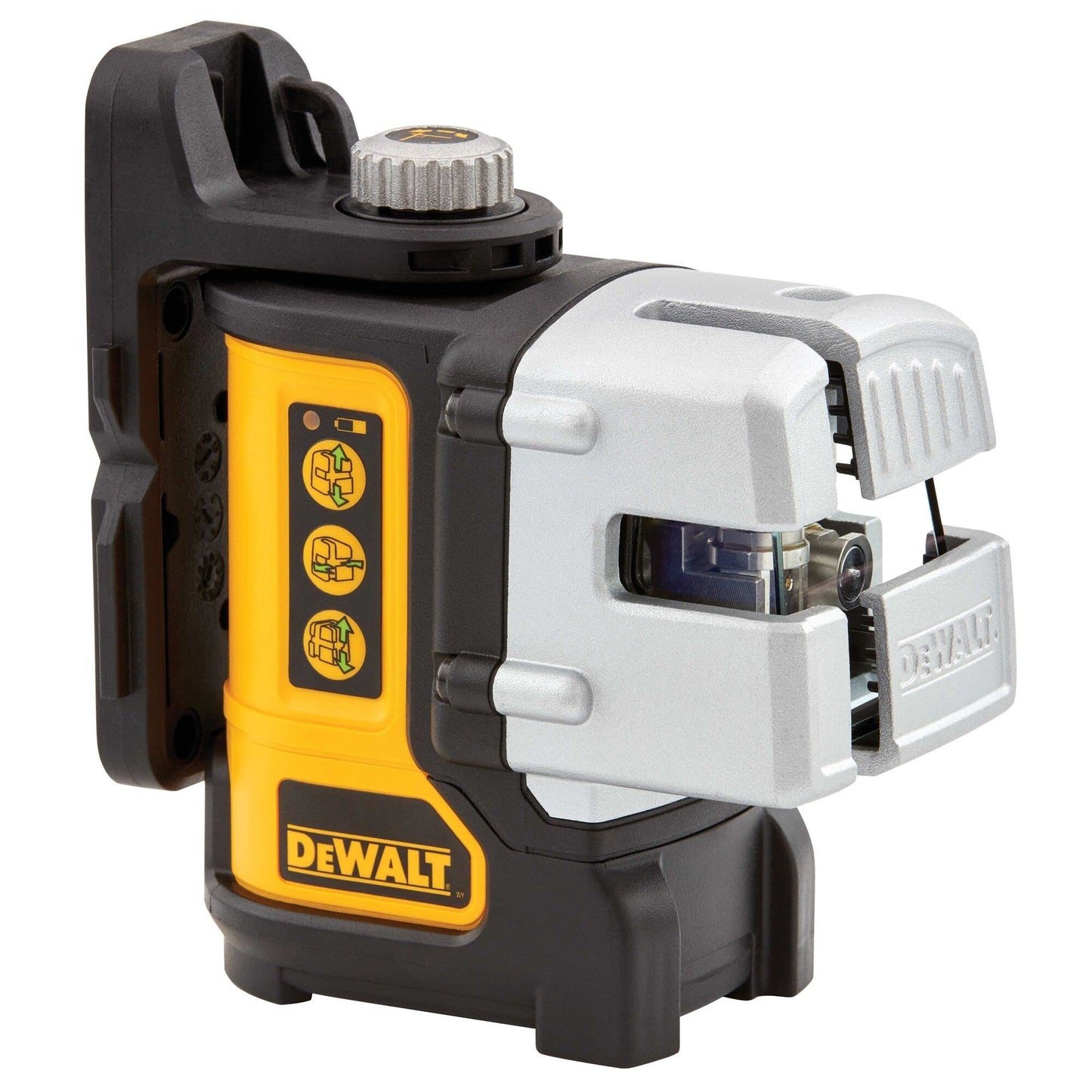 DEWALT DW089CG-XJ - Livella Laser Autolivellante a 2 Linee Trasversali (Linea Orizzontale e Verticale + Laterale Verticale) - VERDE