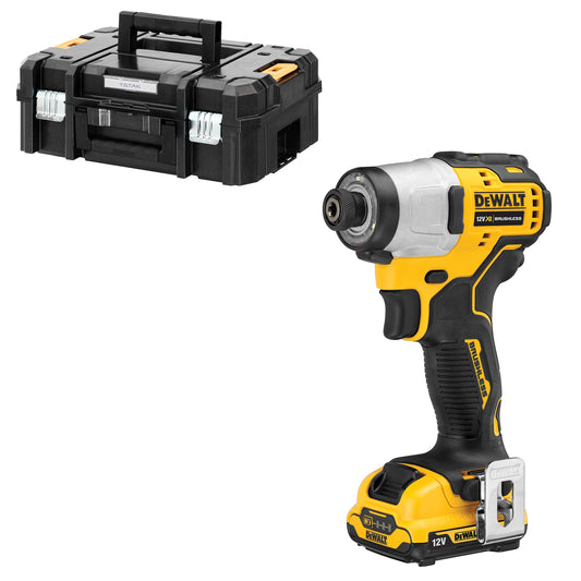 DeWalt DCF801N-XJ - Avvitatore a impulsi brushless XR 12V 1/4 inch 163Nm senza caricabatteria/batteria, nero