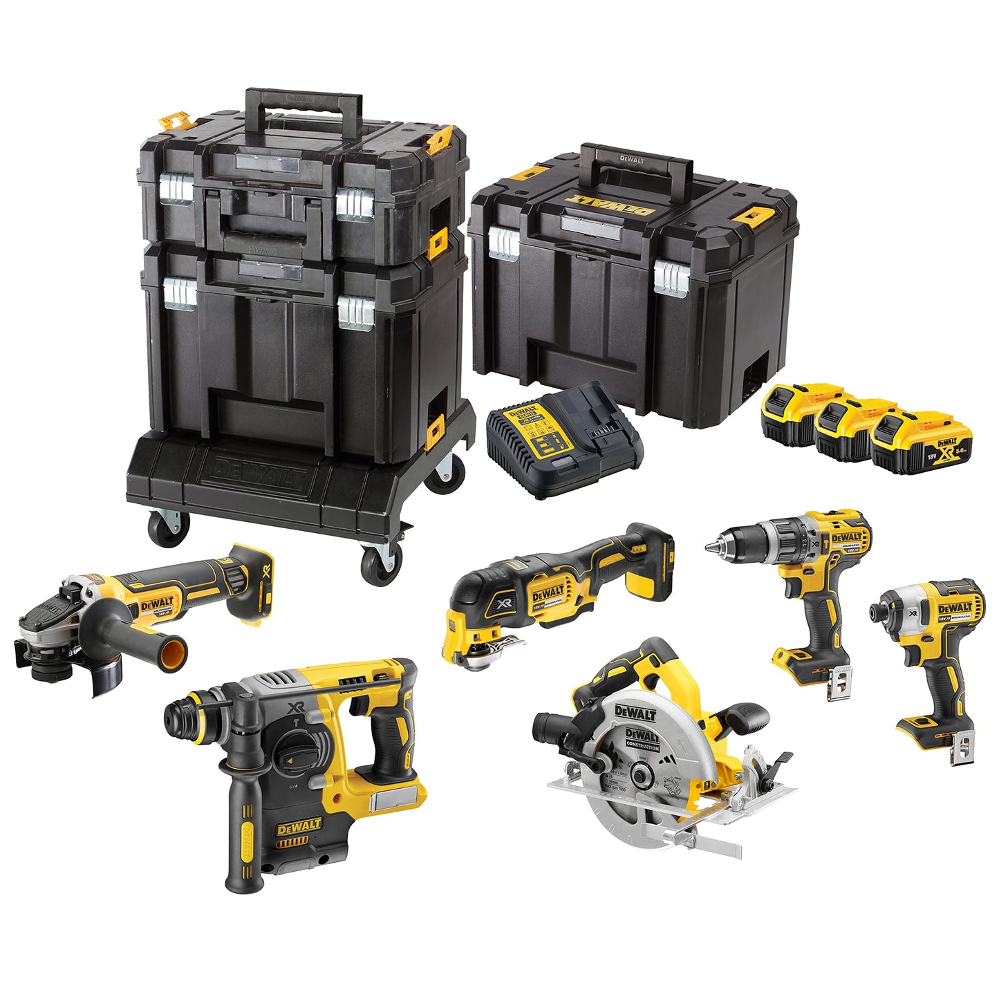 DEWALT DCK685P3T-QW 18V XR Kit di macchine 6 pezzi in TSTAK