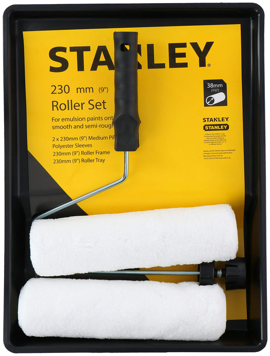 Stanley - Set di rulli da pittura – 230 mm – 2 manicotti