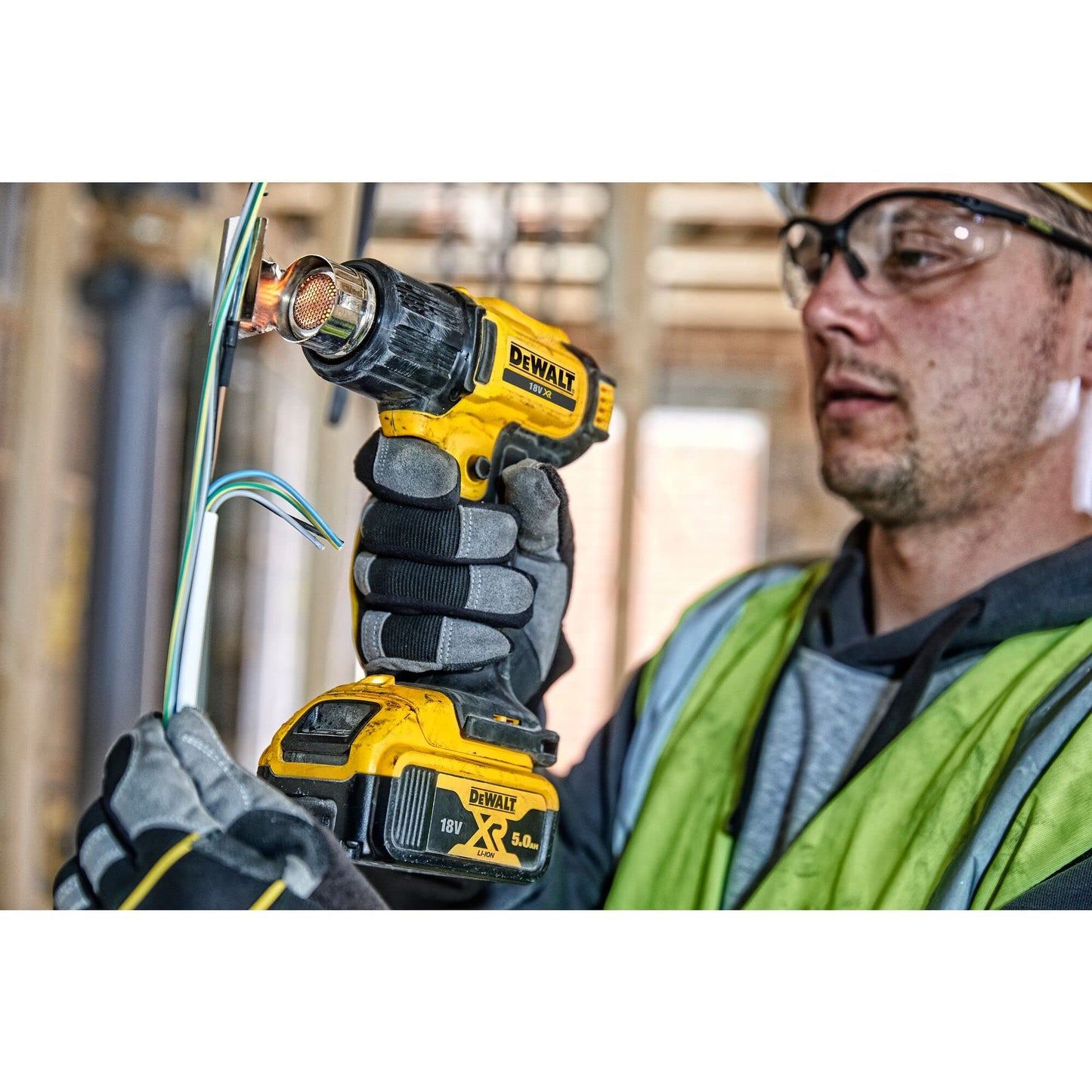 DEWALT Pistola termica XR 18V 2 regolazioni di temperatura, DCE530N-XJ