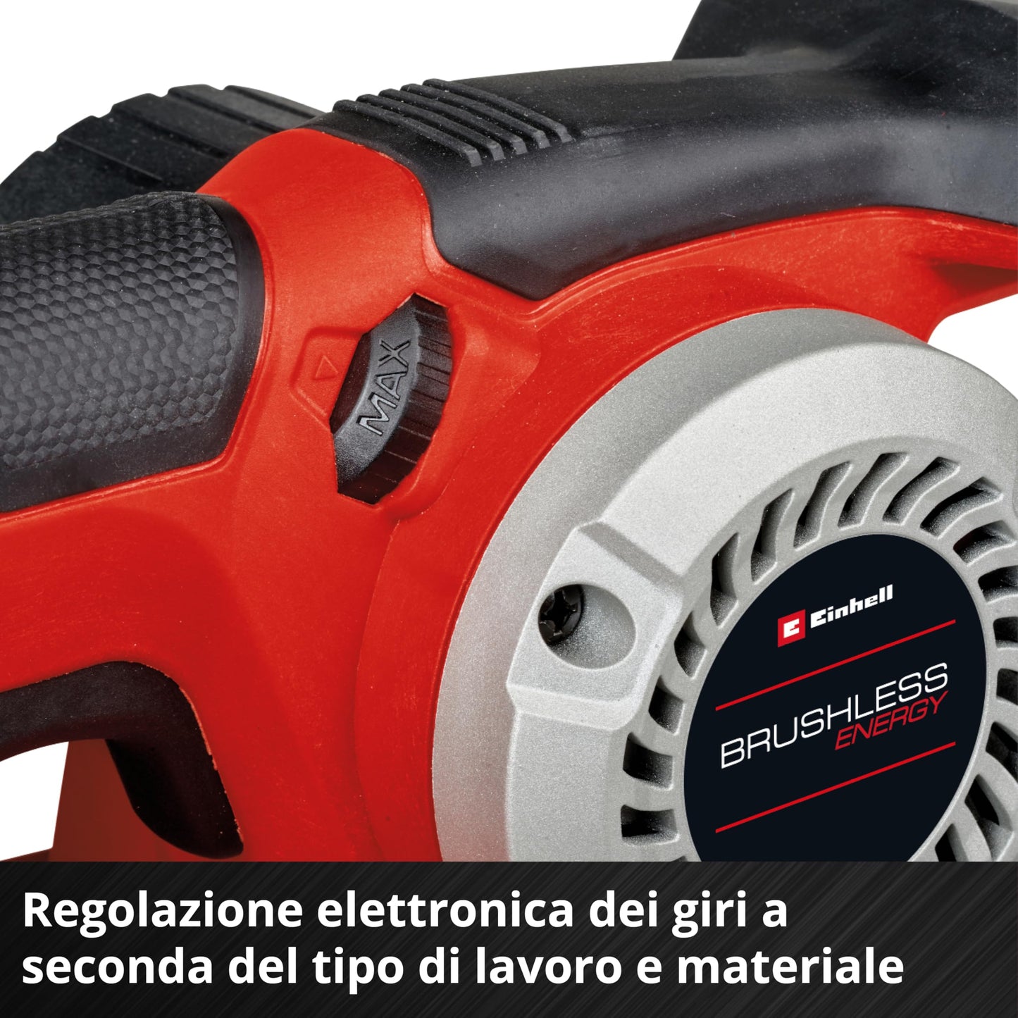 Einhell Levigatrice a batteria TP-BS 18/457 Li BL-Solo Power X-Change (18 V, batterie agli ioni di litio, motore Brushless, incl. 3 nastri abrasivi a grana 80 da 457x75 mm, senza batt. e caricabatt.)