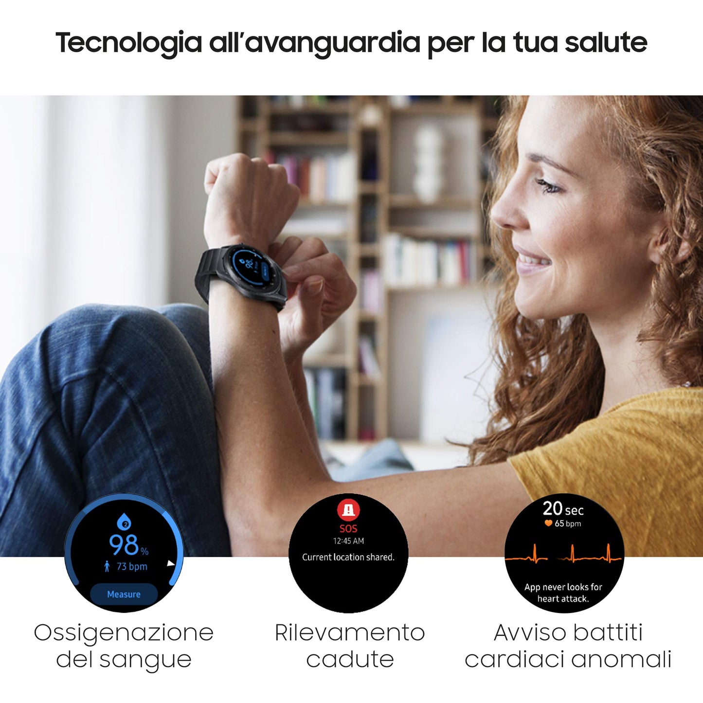 Samsung Galaxy Watch3 Smartwatch Bluetooth, cassa 41mm acciaio, cinturino pelle, Saturimetro, Rilevamento cadute, Monitoraggio sport, 48,2g, Batteria 247 mAh, IP68, Mystic Bronze [Versione Italiana]