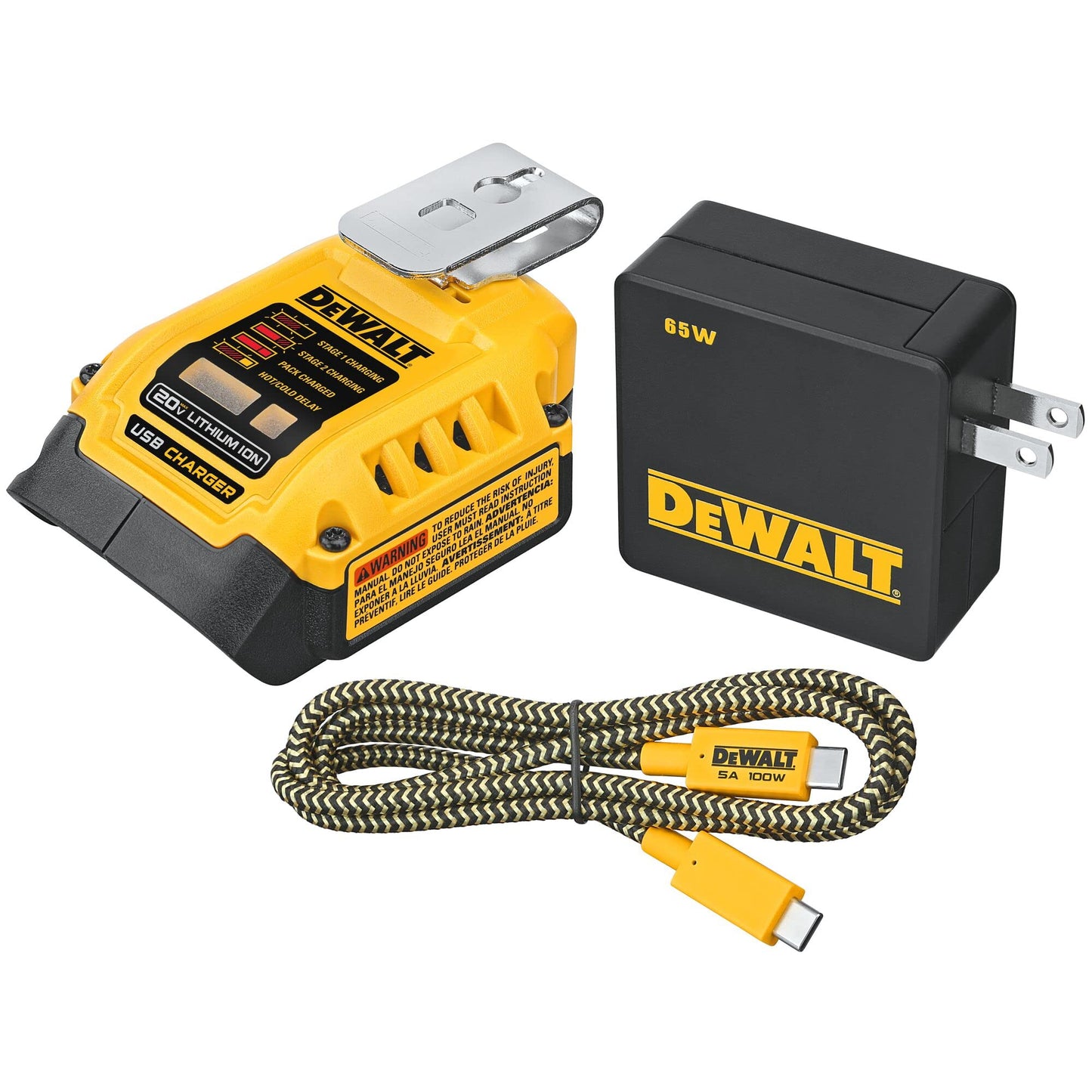 Dewalt Dcb094K-Qw Adattatore Caricabatterie Usb 18V