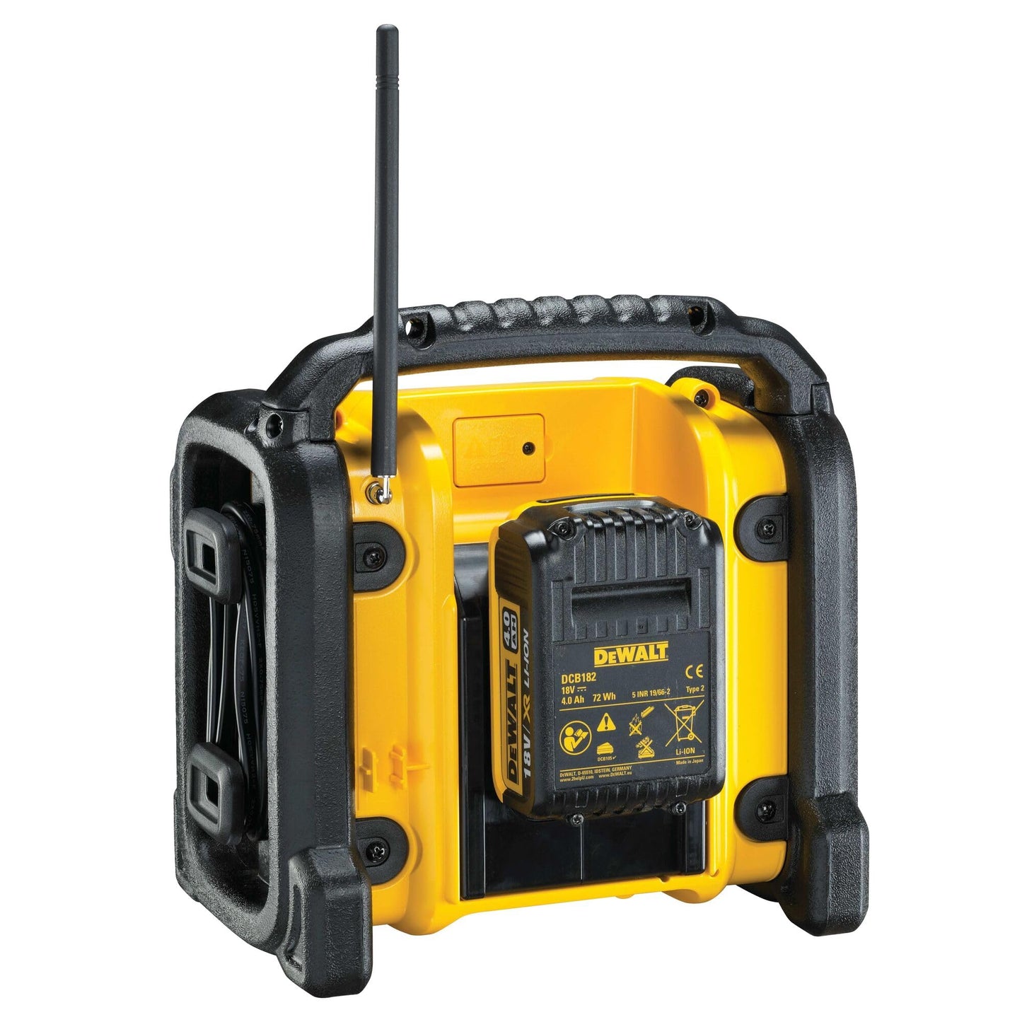 DEWALT Radio Stereo digitale FM e DAB+ (digital audio broadcasting), DCR020-QW