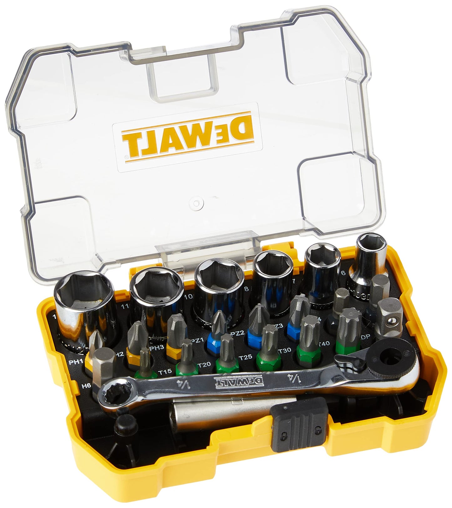 DEWALT DT71516-QZ Set Avvitatura Con Cricchetto Composto Da 24 Pezzi