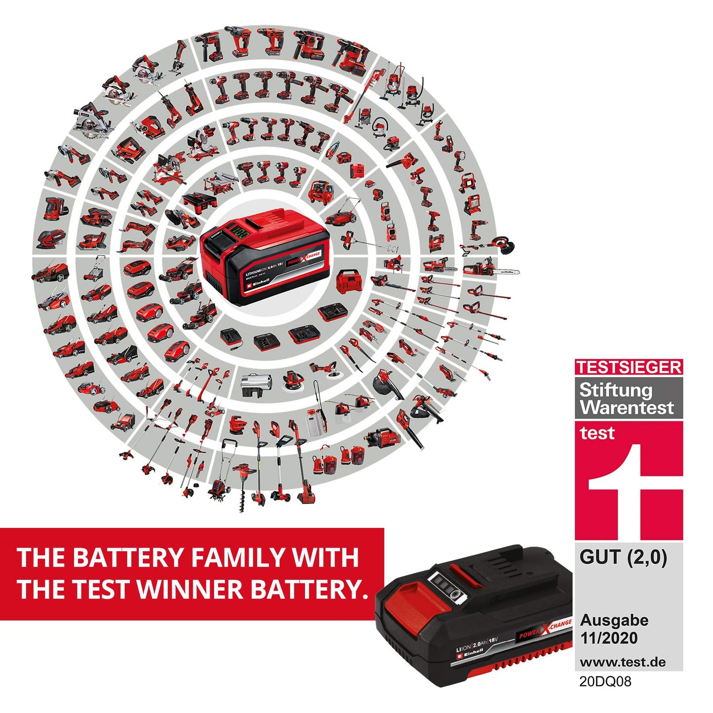 Einhell TC-CD 18/35 Li-Solo Trapano avvitatore a batteria ( giri al min. 0-550, torsione 35 Nm, senza batteria e caricabatteria)