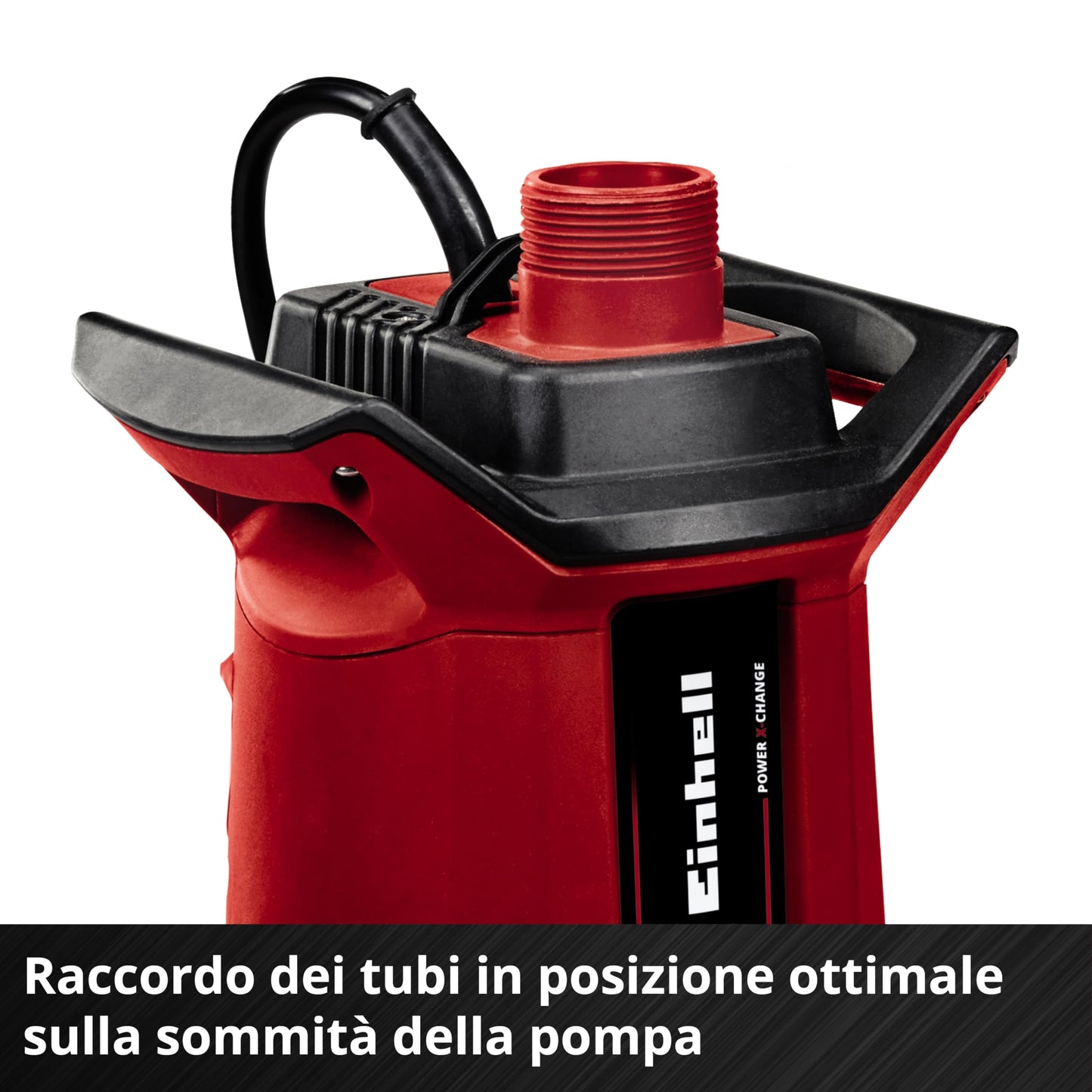 Einhell Pompa per acque scure a batteria GE-DP 18/25 Li-Solo Power X-Change (18 V, 7.500 l/ora, prevalenza di 5 metri, modalità ECO e BOOST, batteria esclusa)