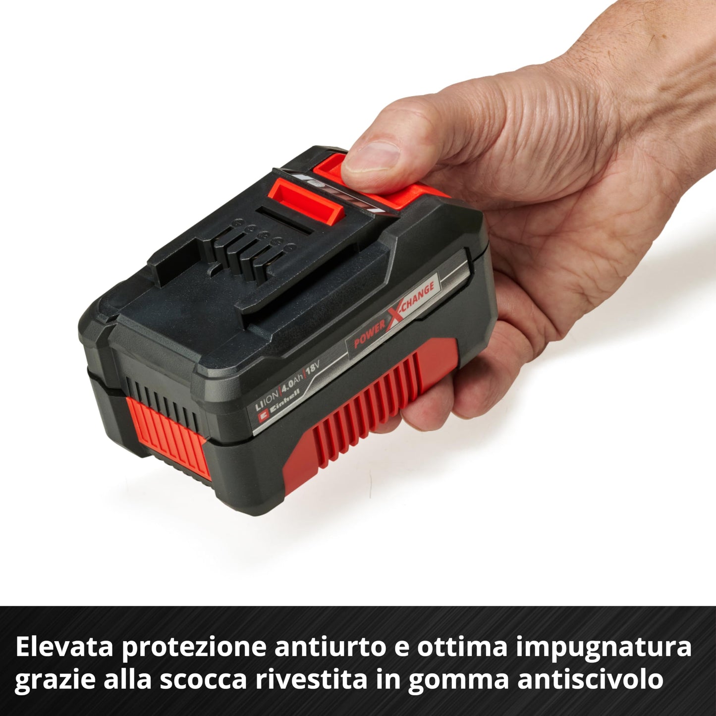 Originale Einhell Starter kit 2 batterie da 4,0 Ah e Twincharger Power X-Change (Li-Ion, 18 V, 75 minuti di ricarica, adatto a tutti i dispositivi Power X-Change)