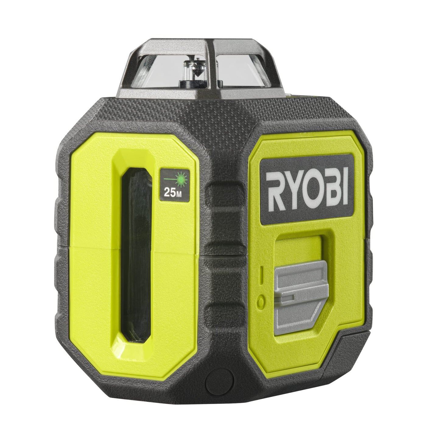 Ryobi RB360GLL, Livella 360° Laser Verde, Batteria 18V ONE+ Non Inclusa, per Lavori di Precisione, Proiezione Linee: 1x Verticale, 1x Orizzontale 360°, Livella Laser Autolivellante