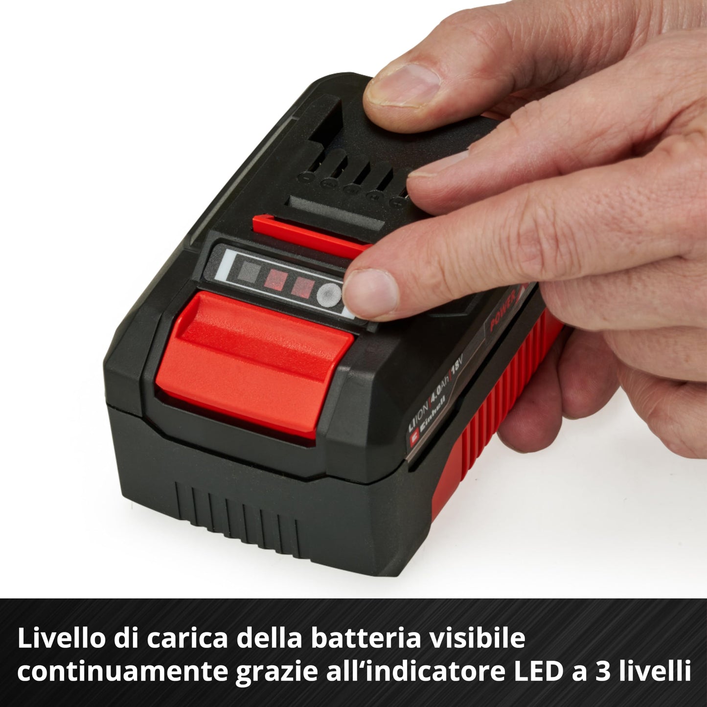 Einhell Originale PXC Twin Pack 4,0 Ah Batterie, 18 V, Per tutti i dispositivi Power X-Change, Gestione dinámica della batteria, cicli di ricarica ada), Confezione da 2, nessun caricabatterie