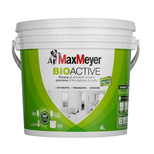 MaxMeyer Pittura per interni antimuffa Bioactive BIANCO 4 L