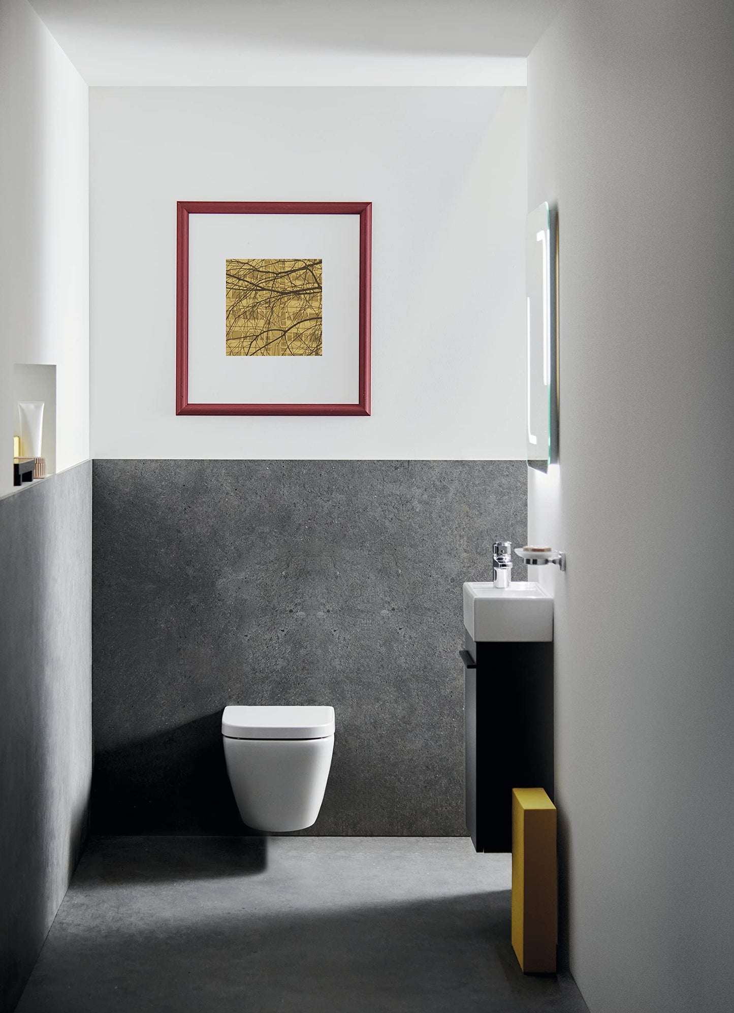 Ideal Standard - i.life S, WC sospeso RimLS+ senza brida completo di copriwater a chiusura rallentata, E-packaging dedicato al trasporto di ceramica,Bianco