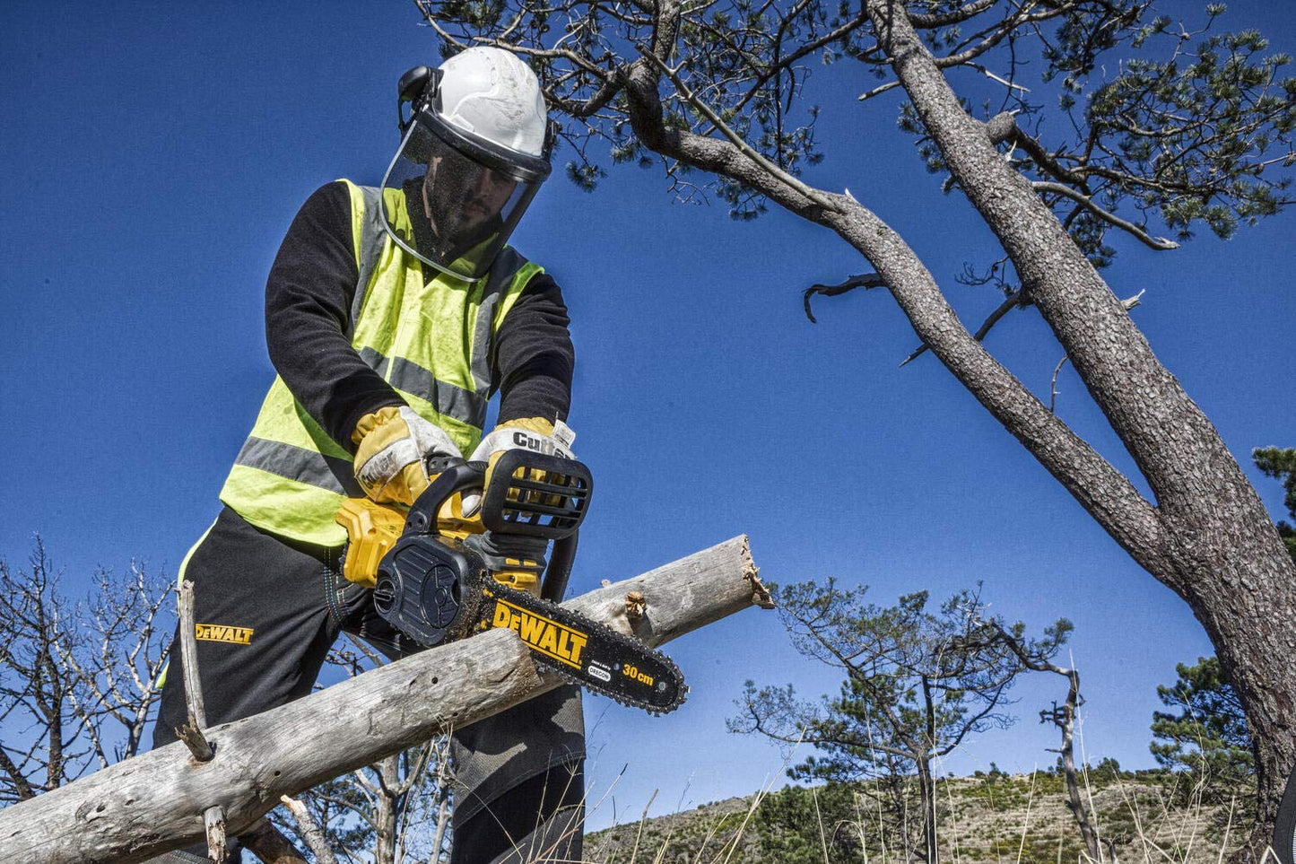 DeWalt DCM565P1 chainsaw Nero, Giallo