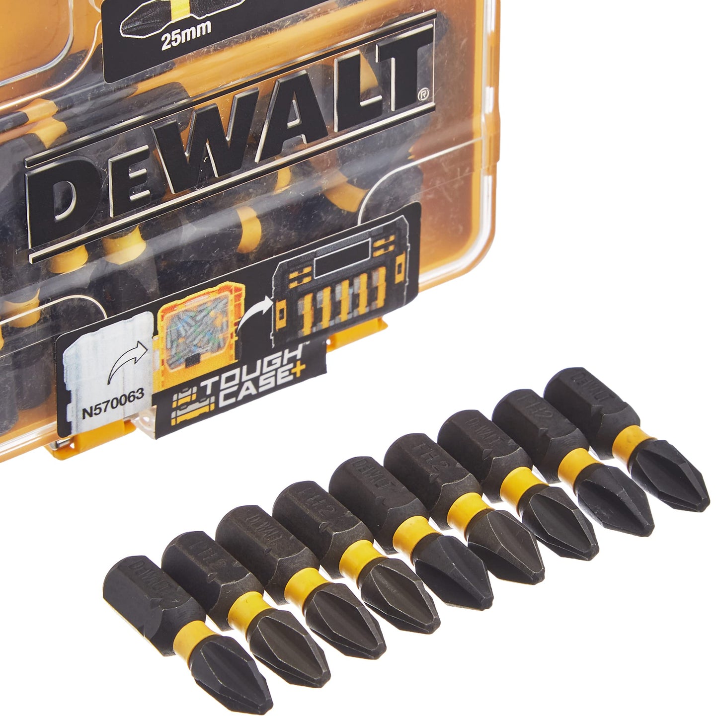 DEWALT DT70555T-QZ N.25 Pezzi Inserti Torsion Ph2 Da 25 Mm. In Tic Ta