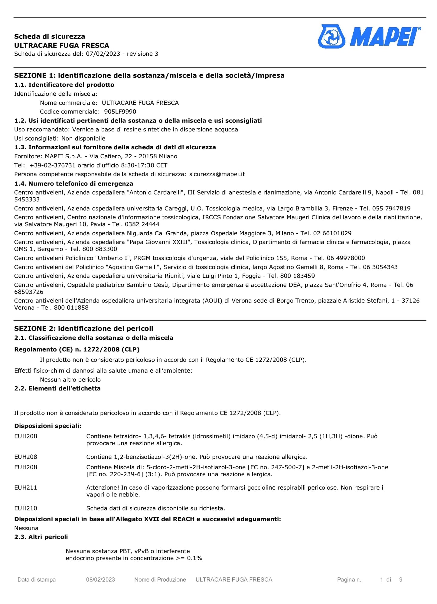 Mapei Ultracare FUGA FRESCA 134 SETA vernice polimerica per rinnovare il colore delle fughe cementizie Flacone 160gr.