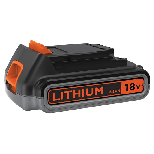 BLACK+DECKER Batteria al Litio Compatibile con prodotti BLACK+DECKER 18 V 2.5 Ah, BL2518-XJ