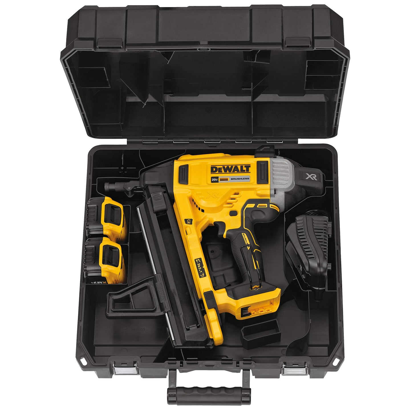 DEWALT DCN890P2-QW Chiodatrice per calcestruzzo senza spazzole XR 18V Li-Ion 5Ah, Nero/Giallo