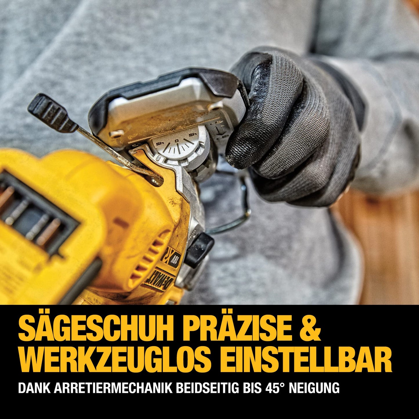 DEWALT Seghetto alternativo 18V Motore BRUSHLESS, DCS335NT-XJ