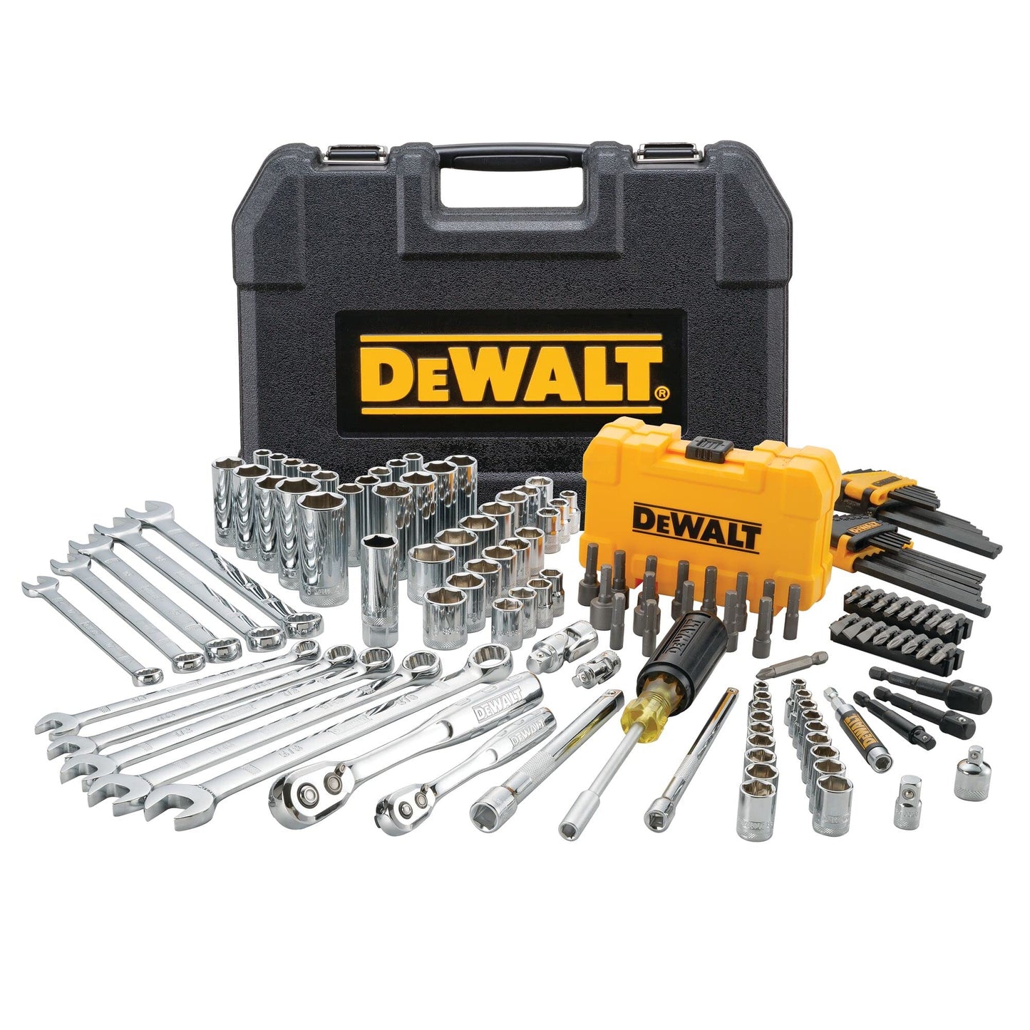 DeWalt DWMT73802 Mechanics Tool kit set con custodia (142 pezzi)