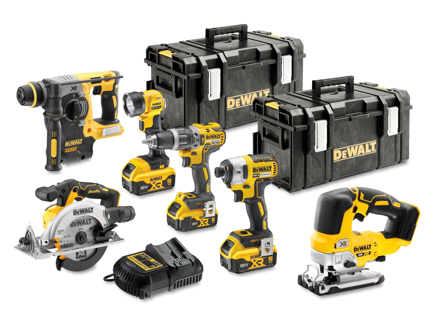 DEWALT KIT 6 PEZZI SENZA BRUSHLESS 18V