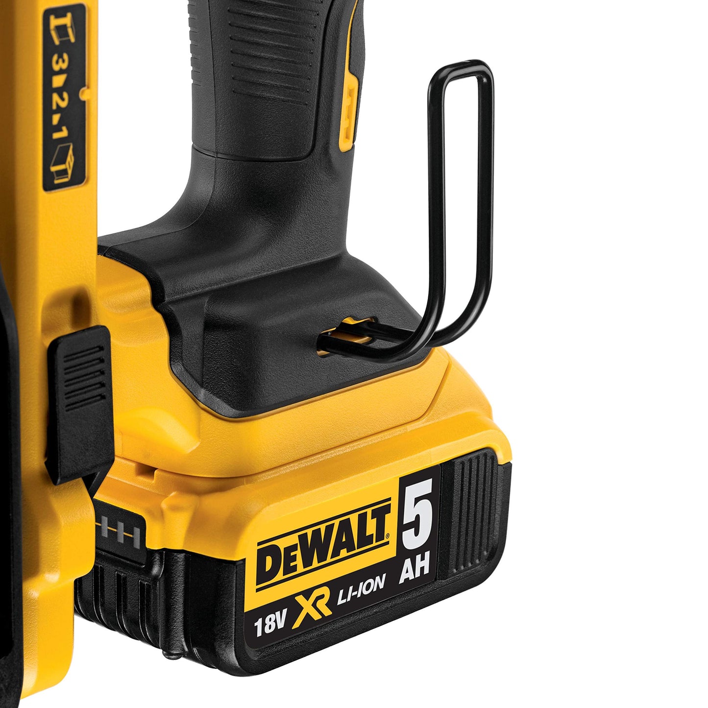 DEWALT DCN890P2-QW Chiodatrice per calcestruzzo senza spazzole XR 18V Li-Ion 5Ah, Nero/Giallo