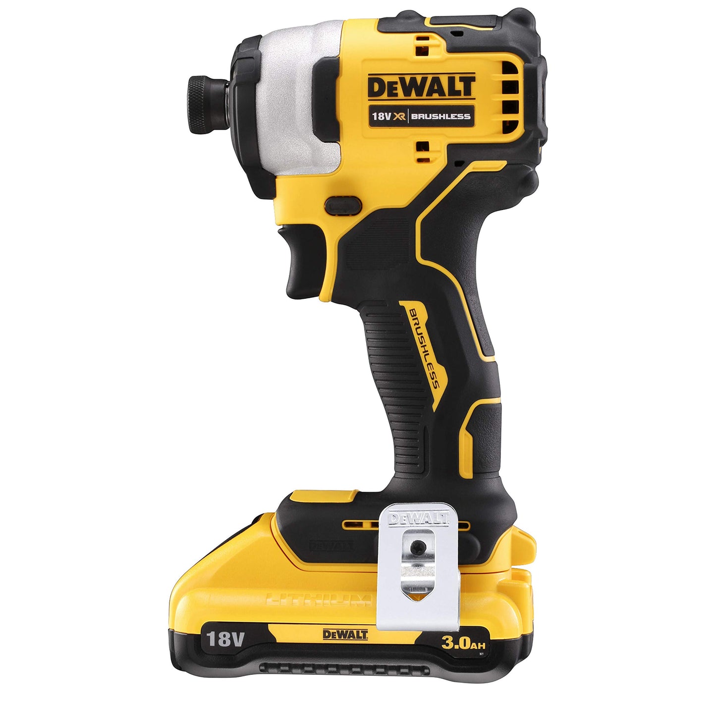 DEWALT DCF809L2T-QW - Avvitatore a impulsi XR 18V 1/4" 190Nm senza spazzole con 2 batterie agli ioni di litio da 3,0Ah con custodia TSTAK