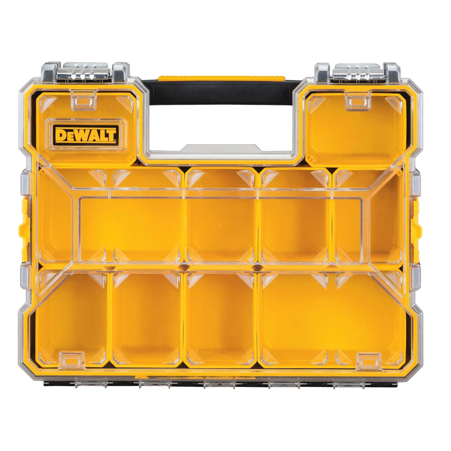 Dewalt DWST14825 - Scatola organizer con divisori, chiusura in metallo, 10 scomparti