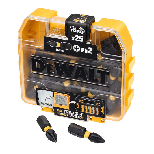 DEWALT DT70555T-QZ N.25 Pezzi Inserti Torsion Ph2 Da 25 Mm. In Tic Ta