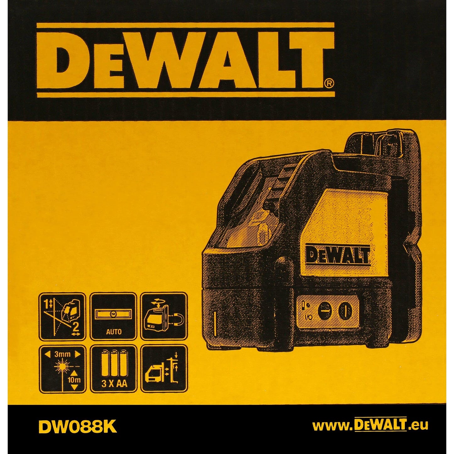 DeWalt, tracciatore linee laser con mini treppiede