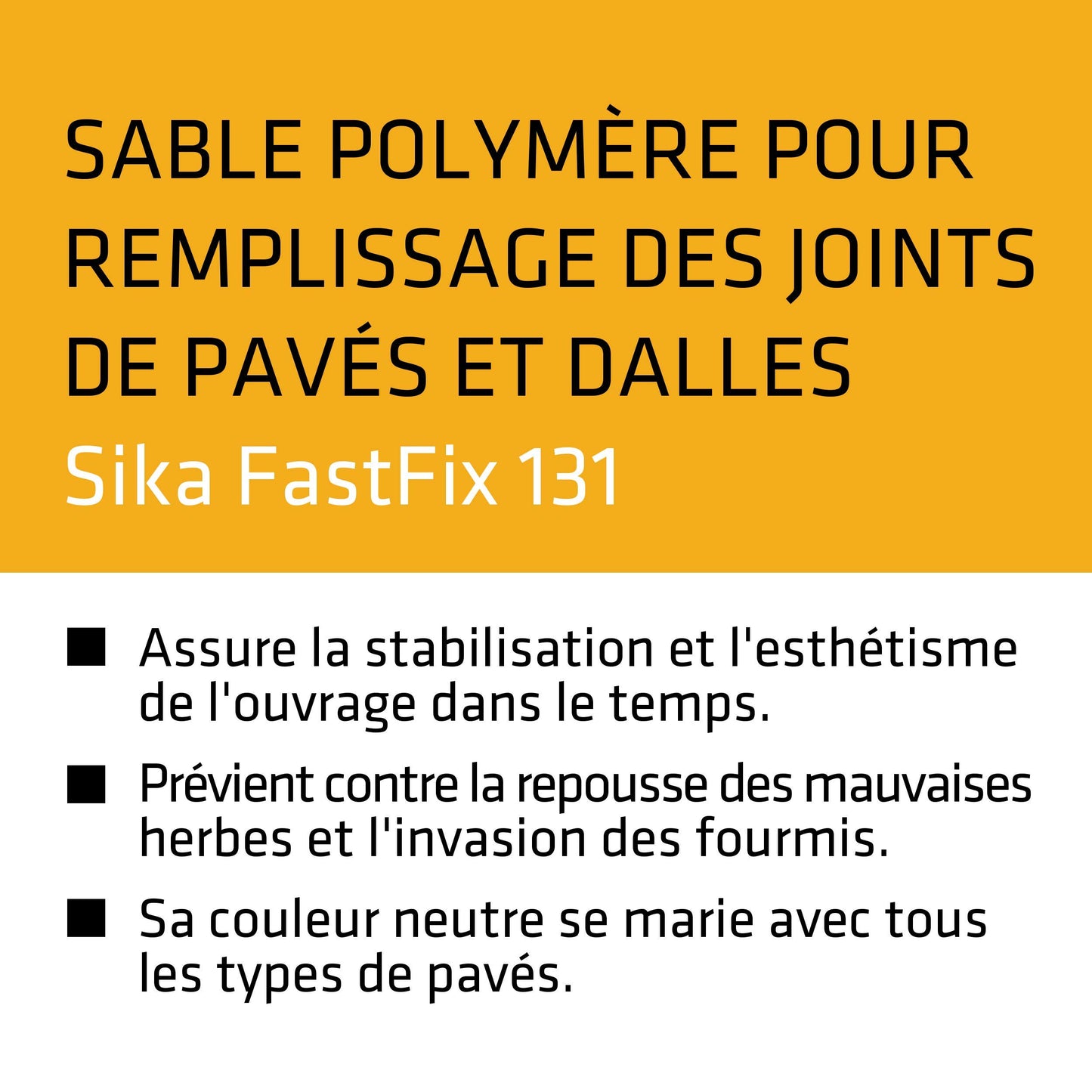 Sika FastFix 131 - Sabbia polimerica per riempimento di giunti di pavimentazione e lastre, 20 kg, Tono sabbia