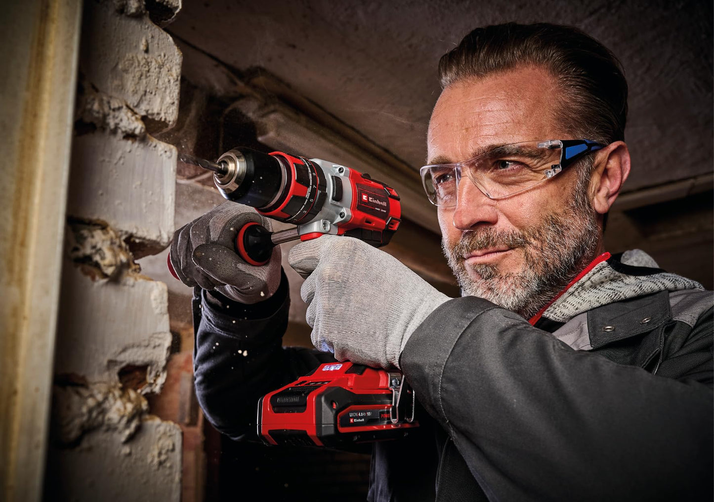 Einhell Professional trapano a percussione a batteria TP-CD 18/80 Li BL-Solo Power X-Change (18 V, Brushless, 80 Nm, funzione percussione, 2 velocità, mandrino 13 mm, senza batteria)