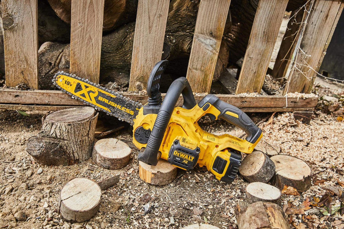 DeWalt DCM565P1 chainsaw Nero, Giallo