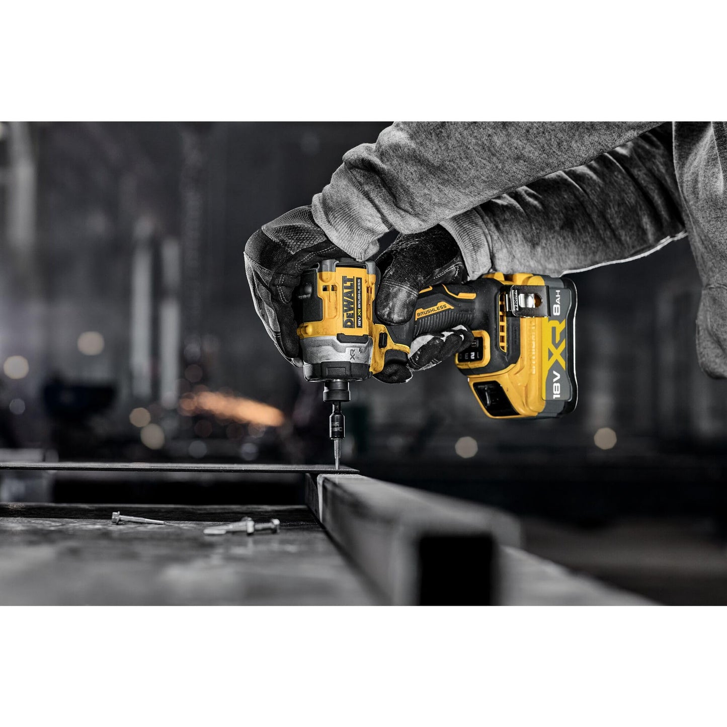 DEWALT Avvitatore a impulsi 18V XR Brushless, unità nuda, DCF860N-XJ