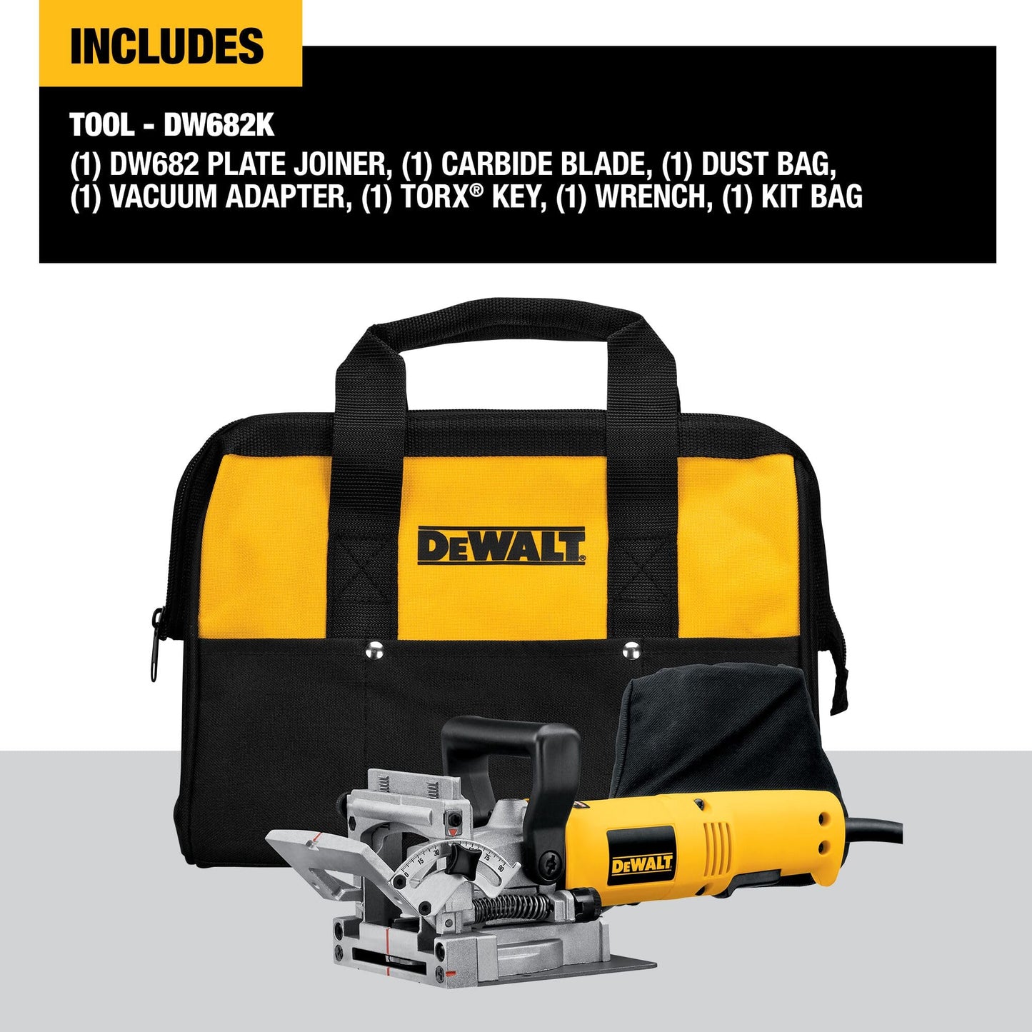 DEWALT Elettrofresatrice per linguette 600W, DW682K-QS