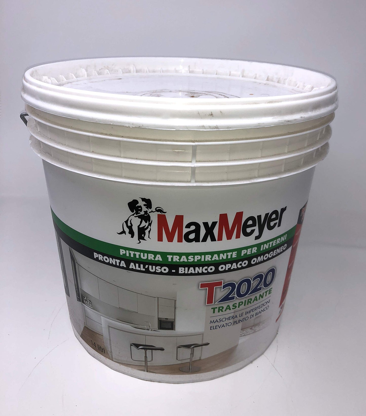 Max Meyer T2020 Pittura traspirante per interni, 14 litri