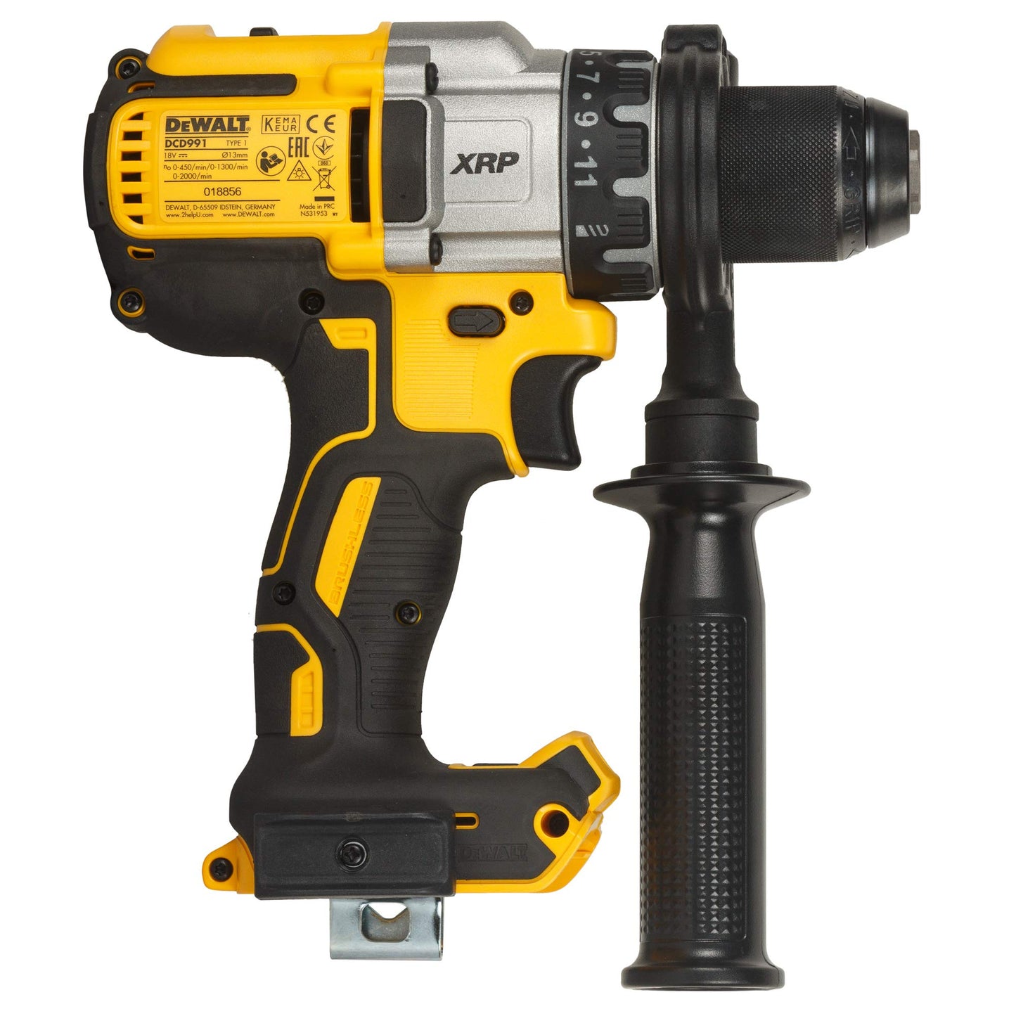 Dewalt Trapano avvitatore (BL) 18 V/basisv., 1 pezzi, giallo, nero, argento, dcd991nt XJ, Corpo macchina