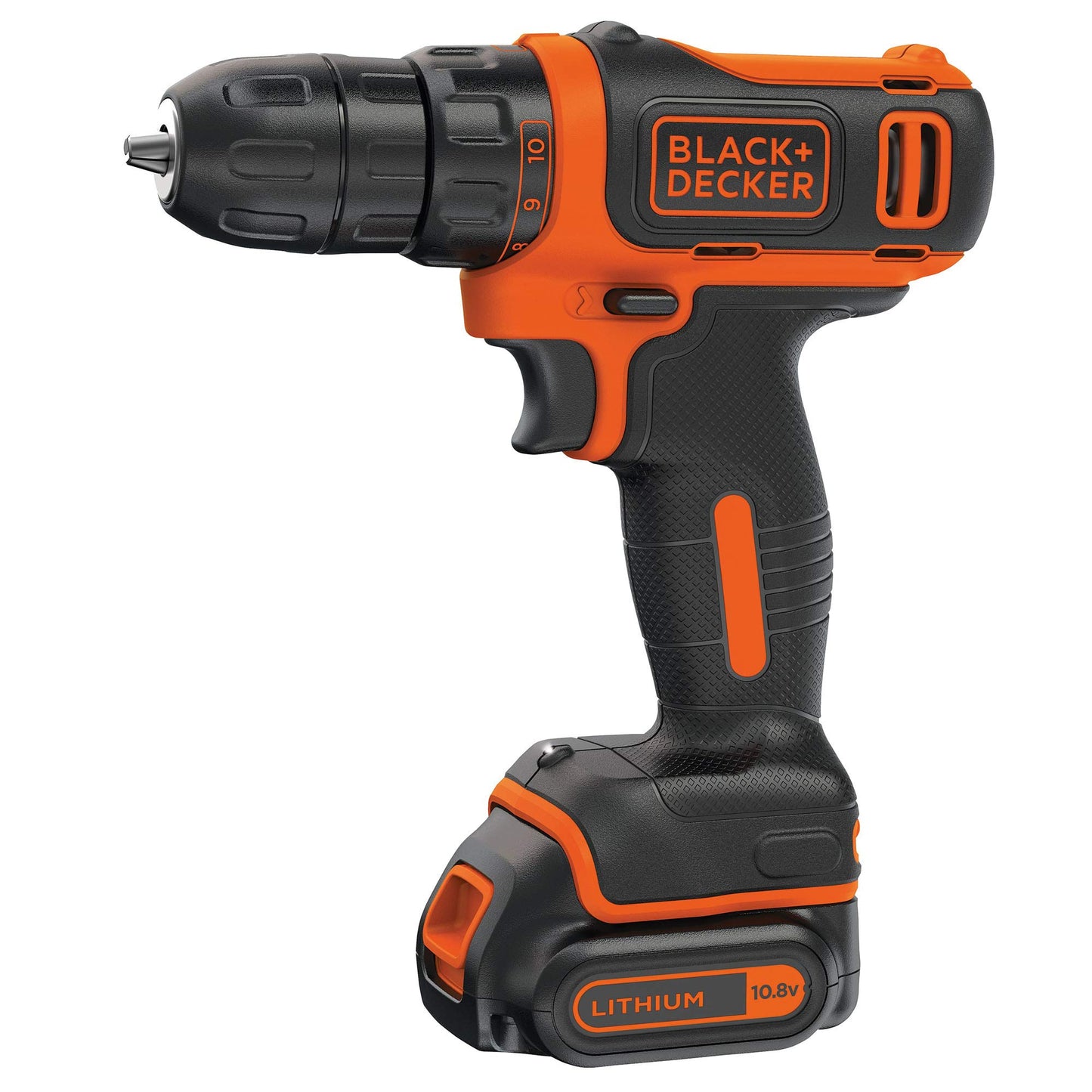 ‎BLACK+DECKER BDCDD121KA-QW Trapano avvitatore 10.8 V con 1 batteria AH di litio, 40 accessori e cassetta degli attrezzi 16 '