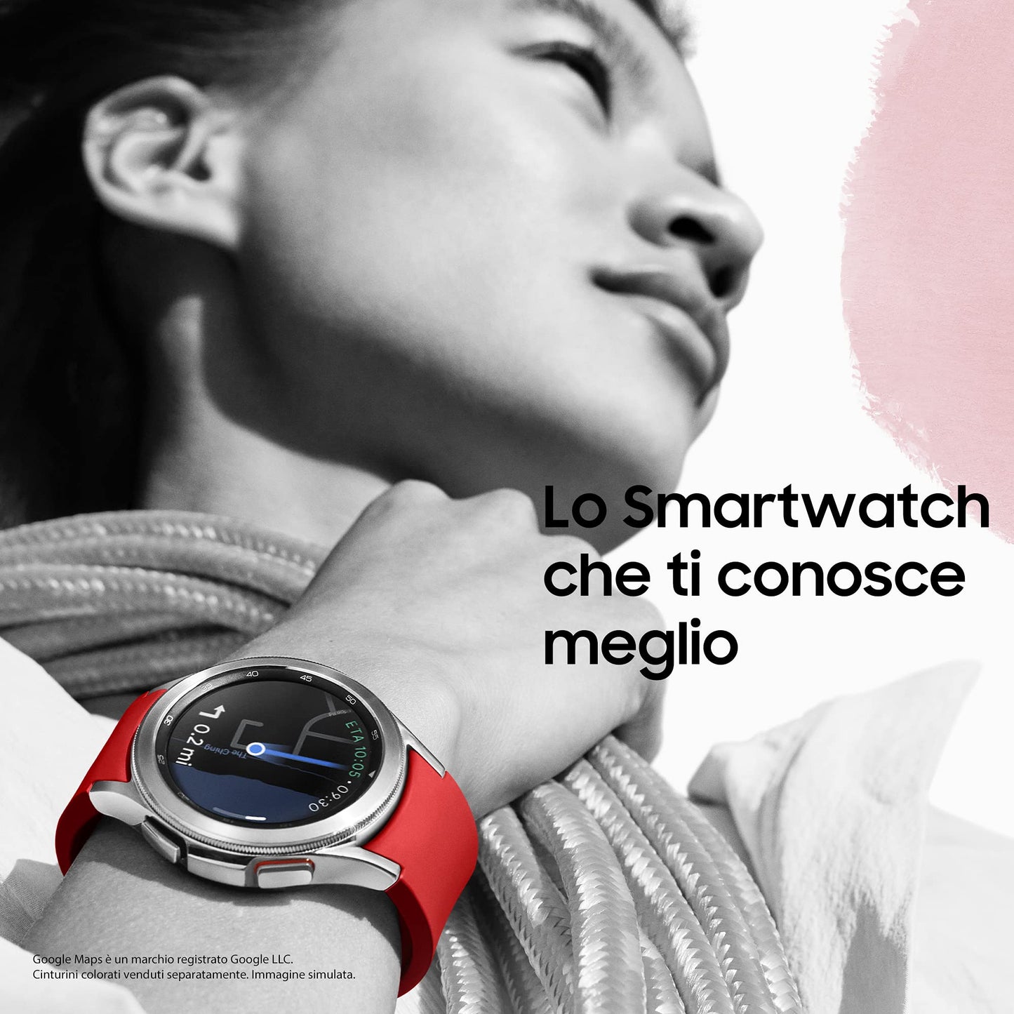 Samsung Galaxy Watch4 Classic 46mm SmartWatch Acciaio Inox, Ghiera Rotante, Monitoraggio Benessere, Fitness Tracker, 2021, Nero [Versione Italiana]