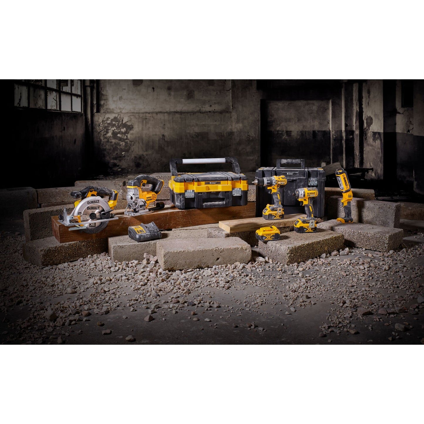 DeWalt DCK551P3T-QW - Kit di attrezzi 18 V, colore: Giallo/Nero