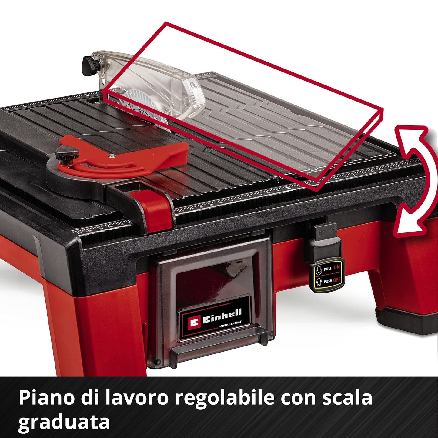 Einhell Tagliapiastrelle a batteria TE-TC 18/115 Li-Solo Power X-Change (ioni di litio, 18 V, max. 3.800 giri/min, incl. disco da taglio da 115 mm, senza batteria e caricabatteria)